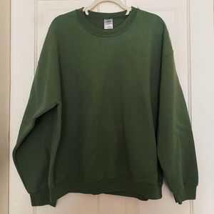Forest Green Oversized Crewneck Sweatshirt